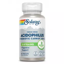 Solaray Acidophilus 3 Strain Probiotic & Prebiotic Carrot Juice Для иммунитета