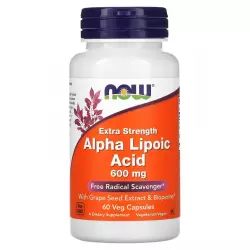 NOW FOODS Alpha Lipoic Acid 600 мг Антиоксиданты, Q10