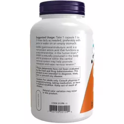 NOW FOODS GABA 750 mg Адаптогены