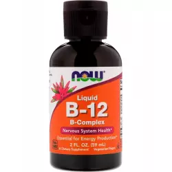 NOW FOODS B-12 B-Complex Liquid (2 oz) 59 ml Витамины группы B