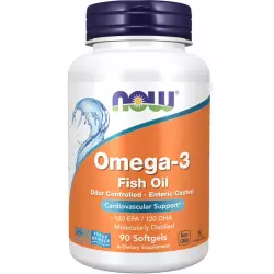 NOW FOODS Omega-3 Fish Oil 1000 mg Omega 3, Жирные кислоты