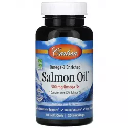 Carlson Labs Norw Salmon Oil Omega 3, Жирные кислоты