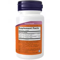 NOW FOODS Lutein & Zeaxanthin with 25 mg Lutein and 5 mg Zeaxanthin Аминокислоты раздельные