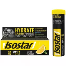 ISOSTAR Растворимые таблетки Isostar Powertabs Лимон (тубус 10 таблеток по 12 г) 120 г Изотоники в шипучках