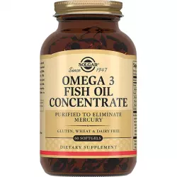 Solgar Omega 3 Fish Oil Concentrate Omega 3, Жирные кислоты