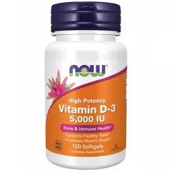 NOW FOODS Vitamin D3 5000 IU - Витамин D3 5000 МЕ Витамин D