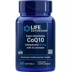 Life Extension Super-Absorbable CoQ10 with d-Limonene 50 mg Антиоксиданты, Q10