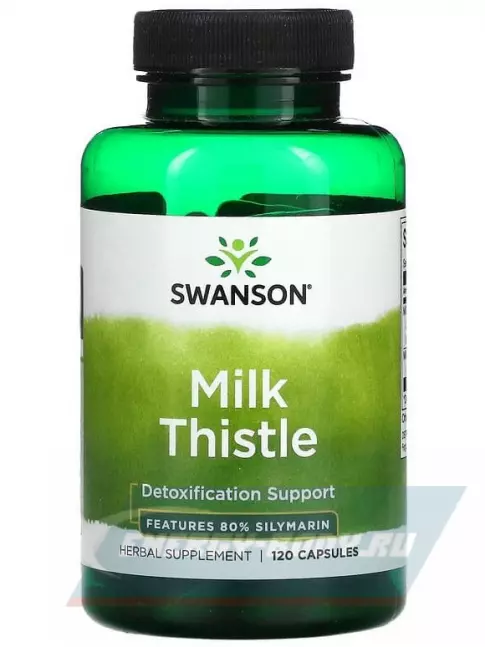  Swanson Milk Thistle - Features 80% Silymarin 120 капсул