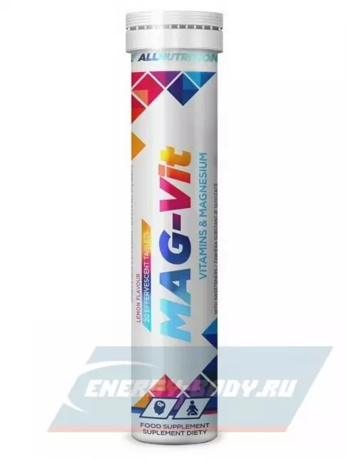  All Nutrition MAG-VIT 20 шипучих таблеток, Лимон