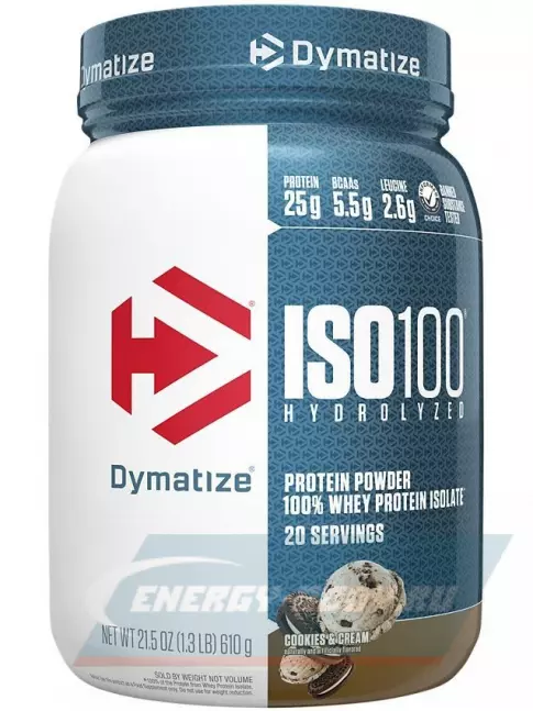  Dymatize ISO100 Hydrolyzed 650 г, Печенье с кремом
