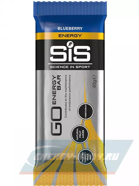 Батончик энергетический SCIENCE IN SPORT (SiS) GO Energy Bar 4 x 40 г, Голубика