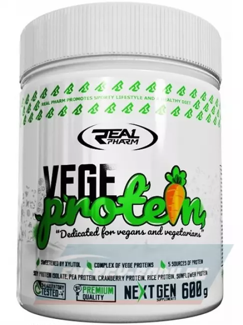 Real Pharm VEG Protein Powder 600 г, Ваниль