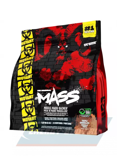 Гейнер Mutant Mass 2270 г, Тройной шоколад