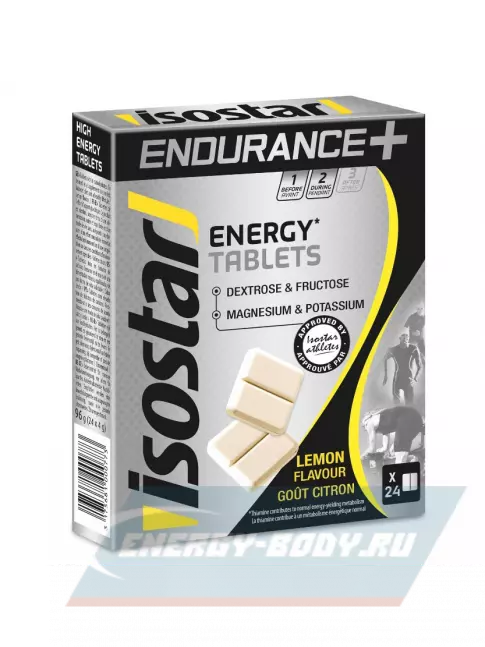 Восстановление ISOSTAR Энергетические таблетки Energy Tablets 1 коробка, Лимон