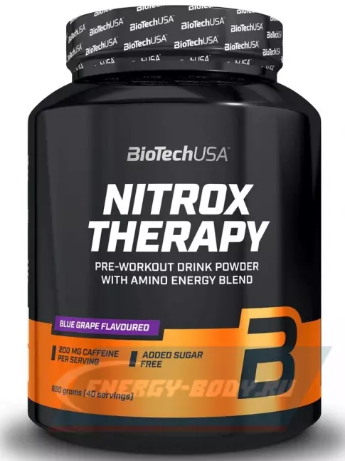 Предтерник BioTechUSA Nitrox Therapy 680 г, Виноград Предтерник BioTechUSA Nitrox Therapy 680 г, Виноград