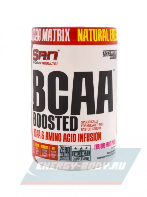 ВСАА SAN BCAA Boosted 2:1:1 417,6 г, Фруктовый микс