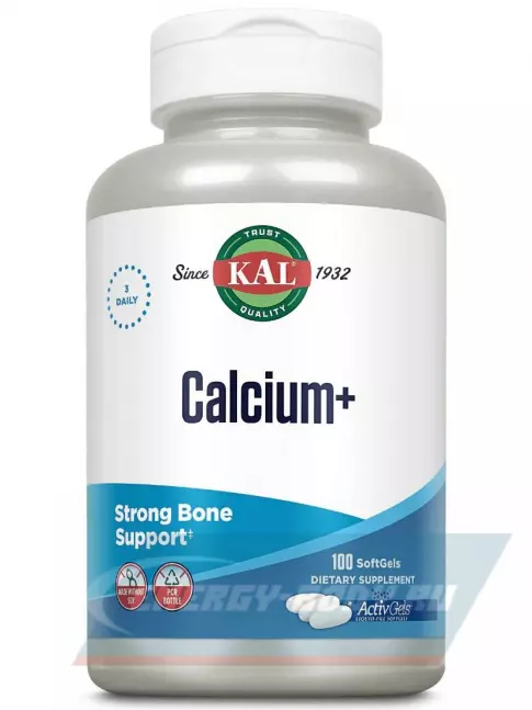  KAL Calcium + ActivGels 1000 mg 100 капсул