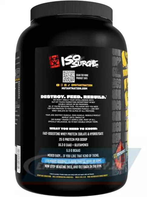  Mutant Iso Surge 727 г, Ванильное мороженое