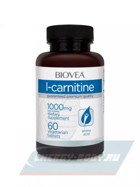 L-Карнитин Biovea L-CARNITINE 1000 mg 60 веган капсул