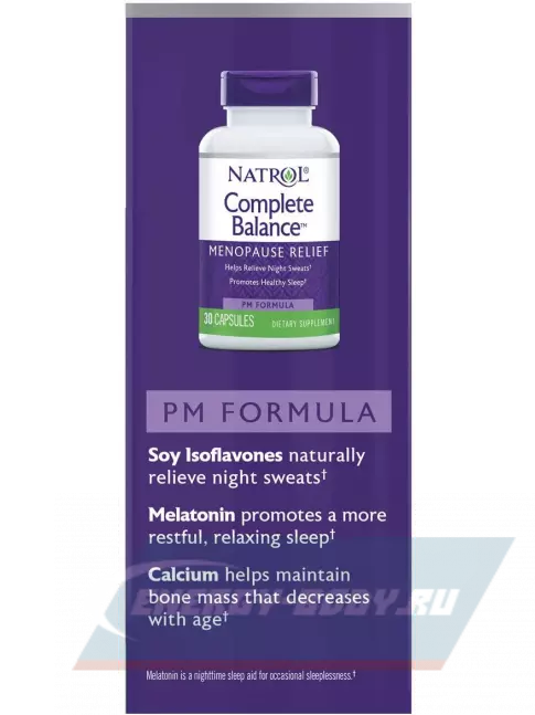  Natrol Complete Balance for menopause AM&PM formula 30+30 caps 30+30 капсул, Нейтральный