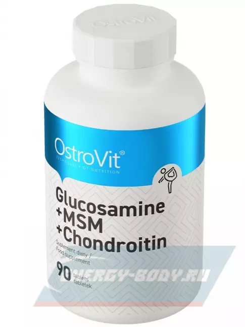 Суставы, связки OstroVit Glucosamine MSM Chondroitin 90 таблеток