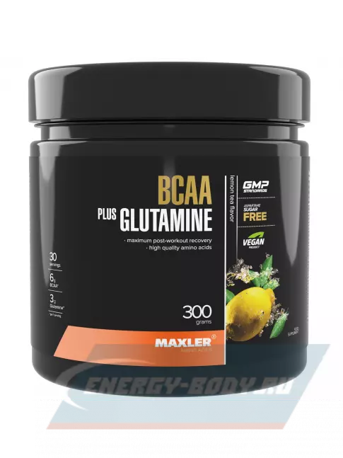 ВСАА MAXLER BCAA + Glutamine 300 г, Лимонный чай