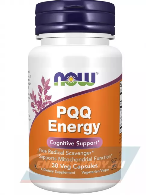  NOW FOODS PQQ Energy 20 mg 30 веган капсул