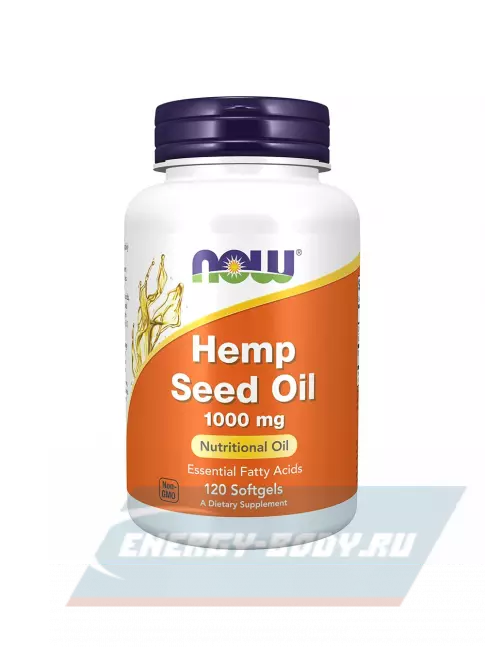 Omega 3 NOW FOODS Масло Hemp  1000 mg 120 гелевых капсул