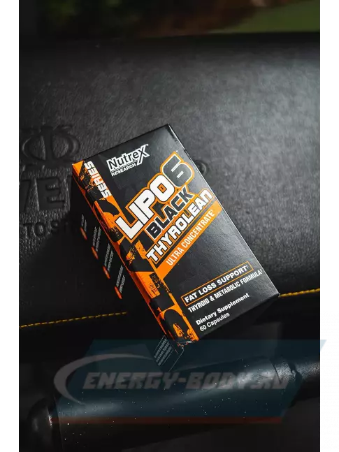  NUTREX Lipo-6 Black Thyrolean Ultra Concentrate, Thyroid & Metabolic 60 капсул