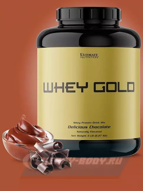  Ultimate Nutrition Whey Gold 2270 г, Шоколад
