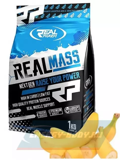 Гейнер Real Pharm Real Mass 1000 г, Банан