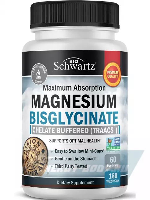  BioSchwartz Magnesium Bisglycinate 180 капсул