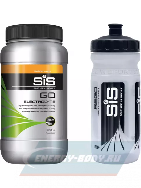  SCIENCE IN SPORT (SiS) GO Electrolyte + Бутылочка прозрачная Тропические фрукты №2