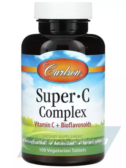  Carlson Labs Super-C-Complex 100 вегетарианских таблеток