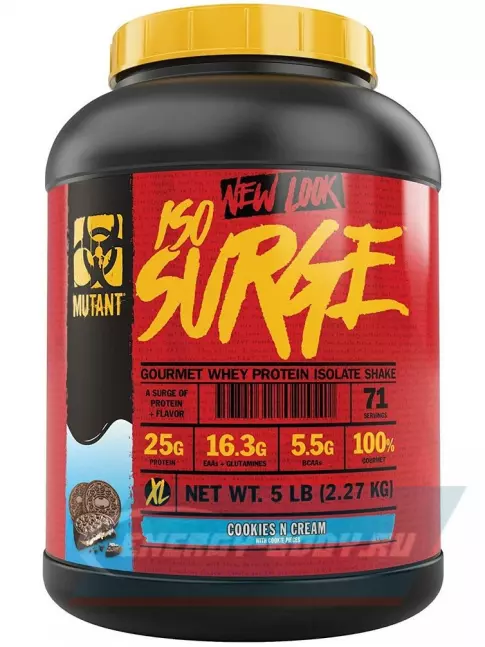 Mutant Iso Surge 2270 г, Печенье с Кремом Mutant Iso Surge 2270 г, Печенье с Кремом