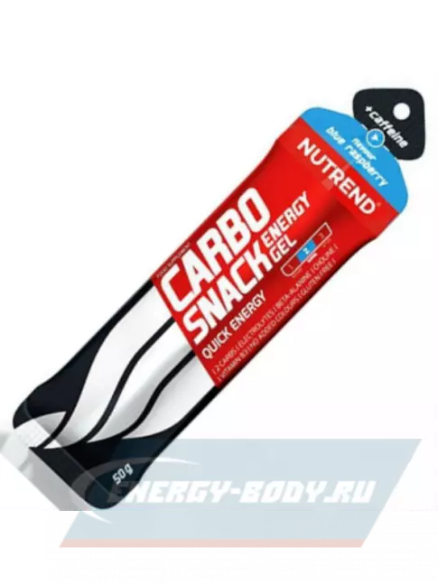 Энергетический гель NUTREND Carbosnack 60mg caffeine саше 50 г, Голубая малина