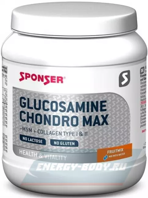Суставы, связки SPONSER Sponser Glucosamine Chondro Max 608 г, Фруктовый микс