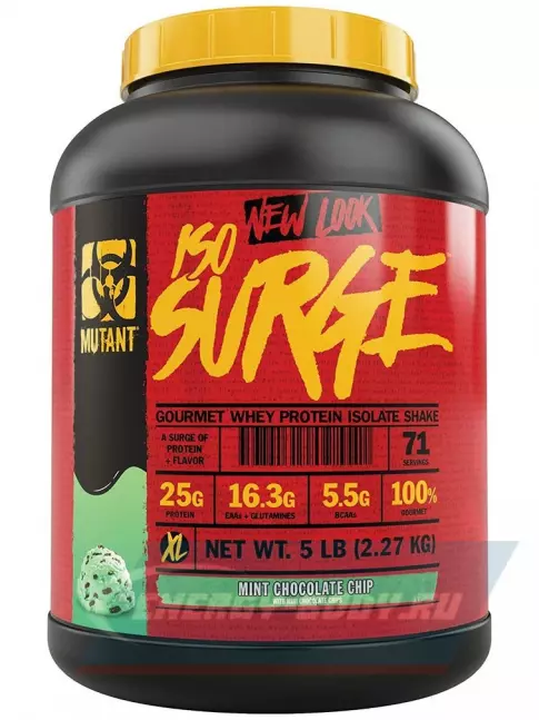 Mutant Iso Surge 2270 г, Мятный с шоколадной крошкой Mutant Iso Surge 2270 г, Мятный с шоколадной крошкой