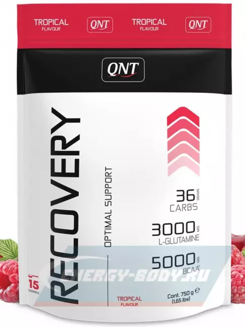 Предтерник QNT Recovery 750 г, Тропические фрукты
