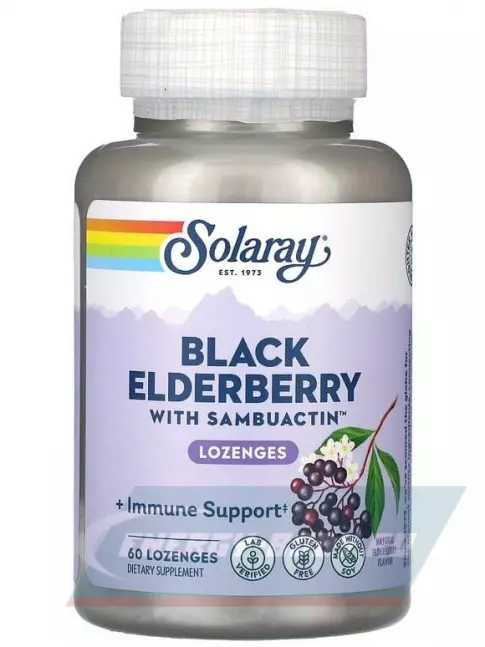  Solaray Sambuactin Elderberry Extract 60 таблеток