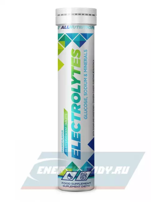  All Nutrition ELECTROLYTES 20 шипучих таблеток, Апельсин