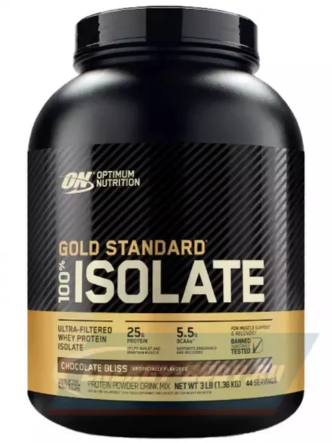  Optimum Nutrition 100% Isolate Gold Standard 1360 г, Шоколад