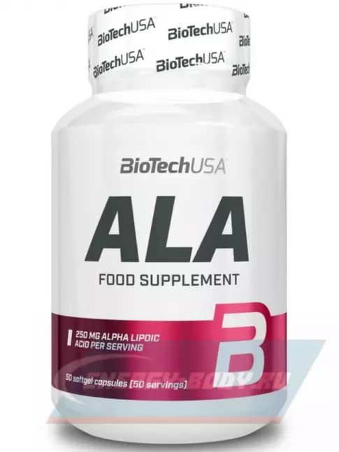 BioTechUSA ALA 250 mg 50 капсул BioTechUSA ALA 250 mg 50 капсул