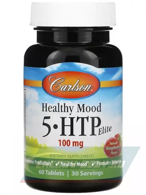  Carlson Labs Healthy Mood 5-HTP Elite 60 таблеток, Малина
