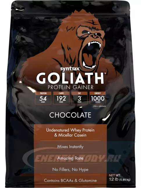 Гейнер SYNTRAX Gainer Goliath 5440 г, Шоколад