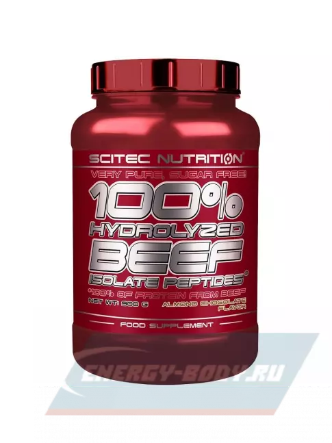  Scitec Nutrition 100% Hydrolyzed Beef Isolate Peptides 900 г, Фундук - Шоколад