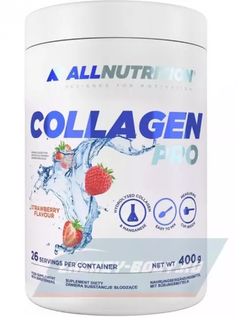 COLLAGEN All Nutrition Collagen Pro 400 г, Клубника