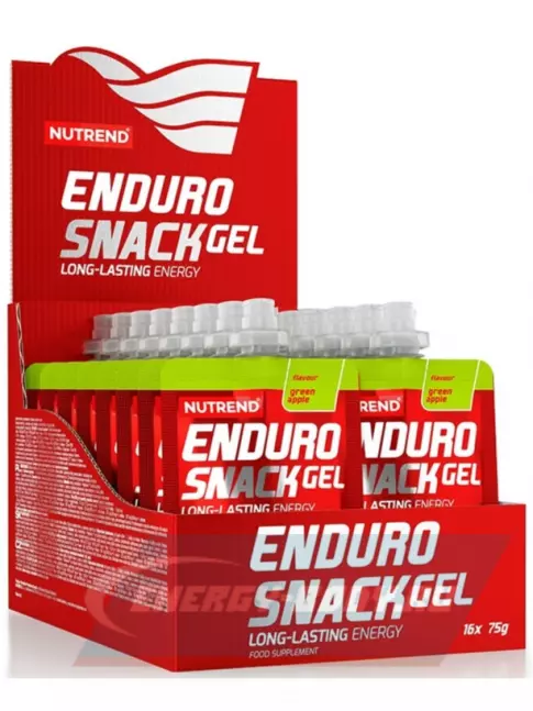 Энергетический гель NUTREND EnduroSnack саше 16 x 75 г, Зеленое яблоко
