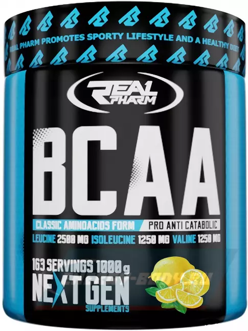 ВСАА Real Pharm BCAA Instant 1000 г, Лимон