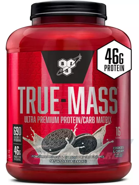 Гейнер BSN True Mass 2640 г, Печенье-Крем